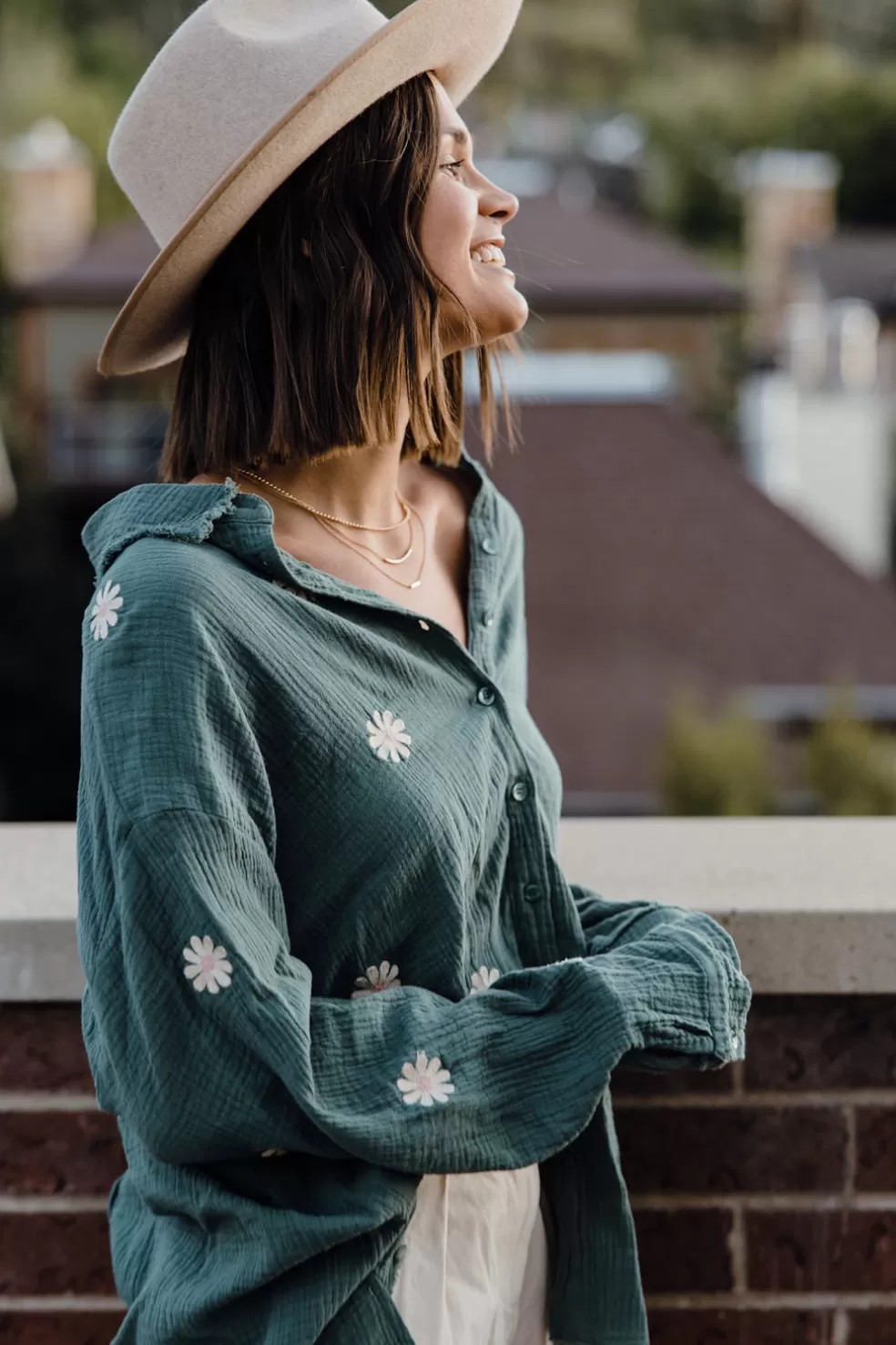 Long Sleeve | J.NNA Abida Top-Sage Leaf