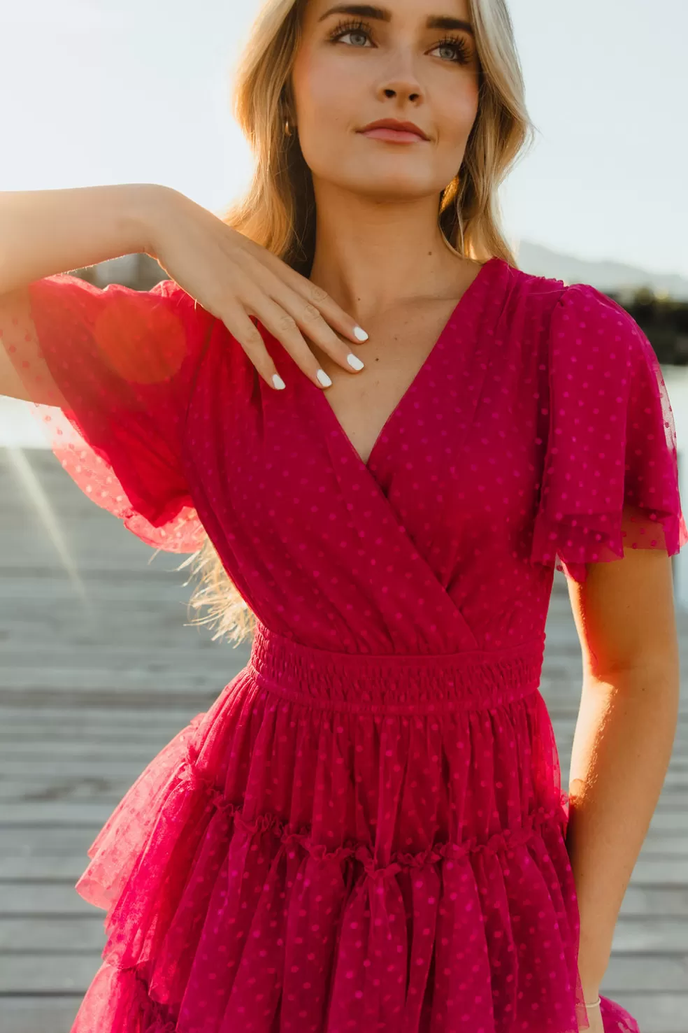 Midi Dresses | Tea N Rose Adore You Dress-Magenta