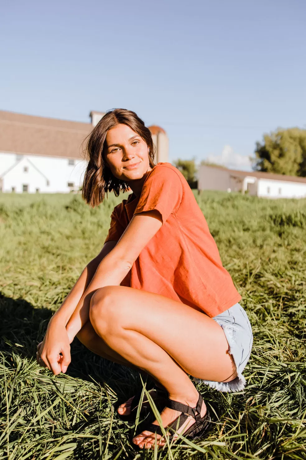 Tees | Tea N Rose Annie Tee-Blood Orange