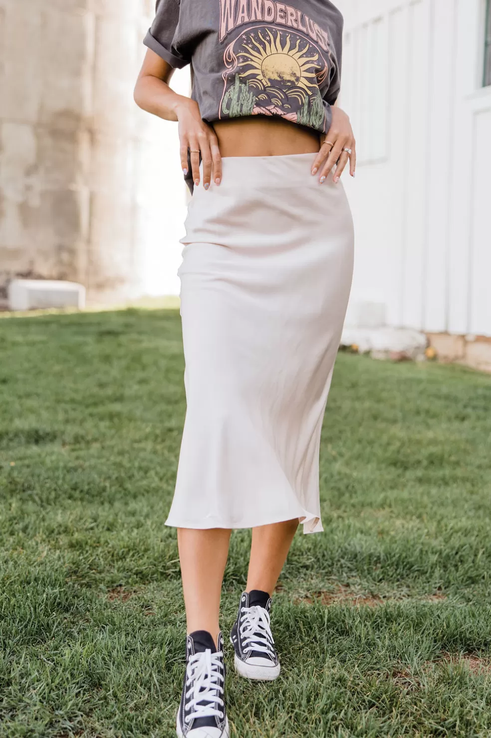 Skirts | BluIvy Blissful Skirt-Pearl