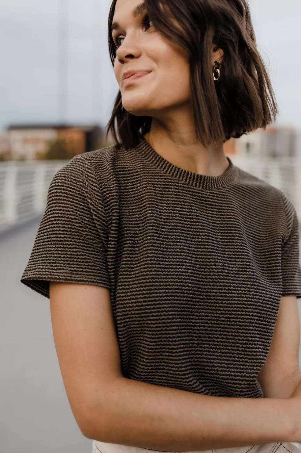 Tees | tres bien Boone Top-Deep Olive