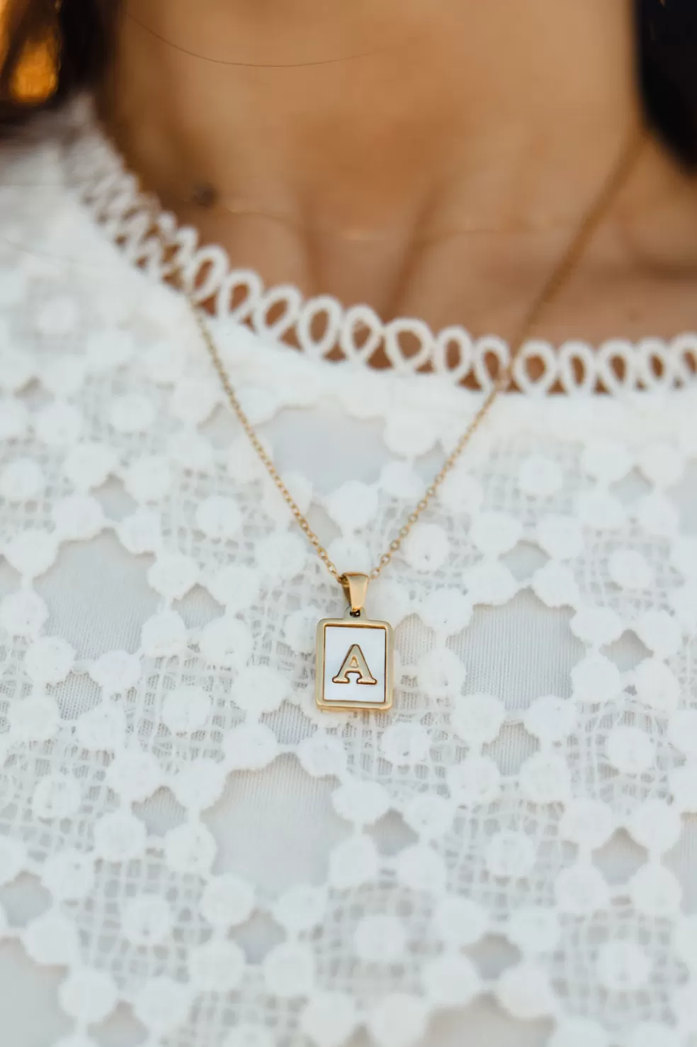 Necklaces | MIA ACCESSORIES Brilee Initial Necklace-Gold