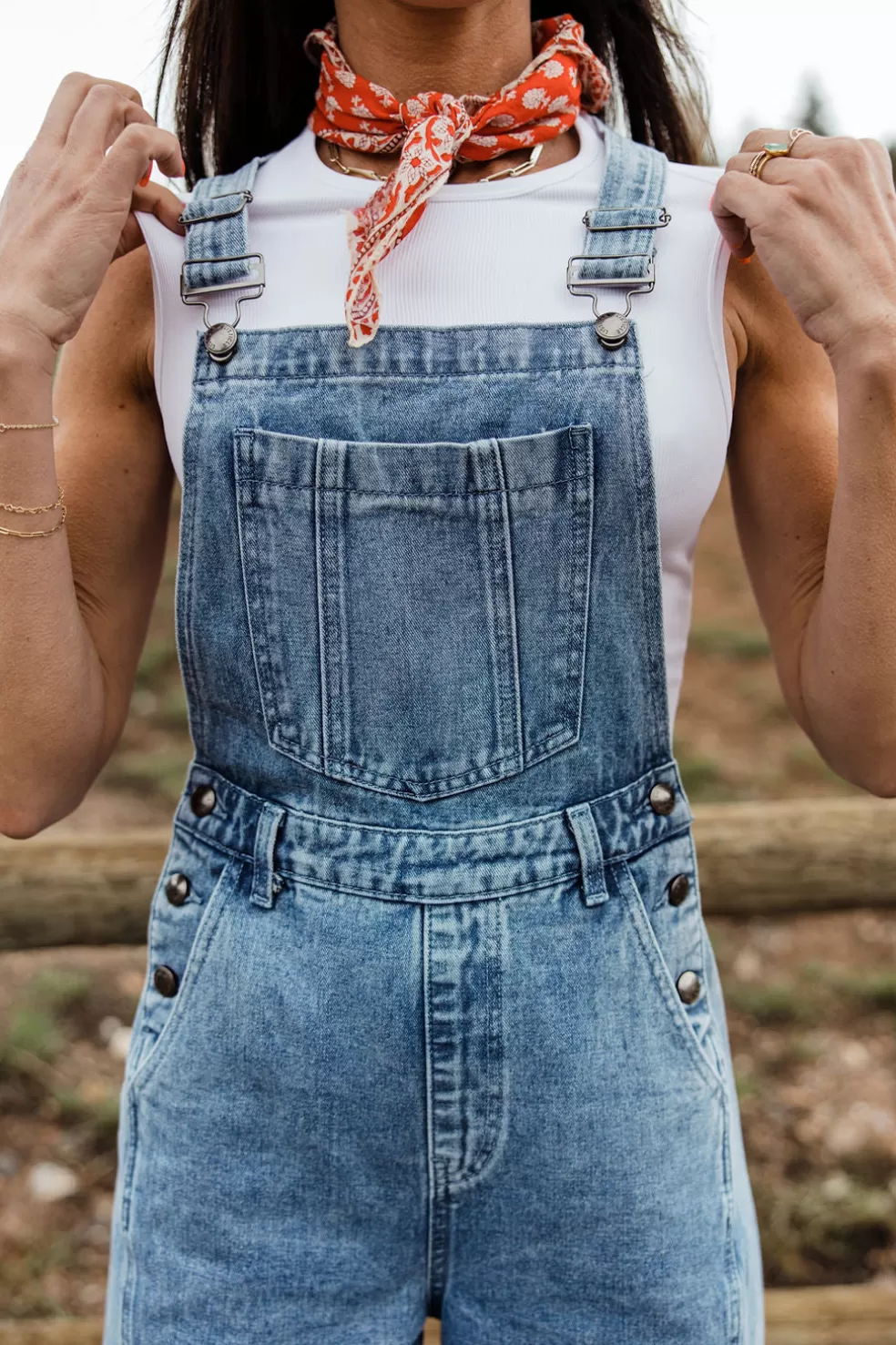 Overalls | Listicle Brooke Overalls-Light Denim