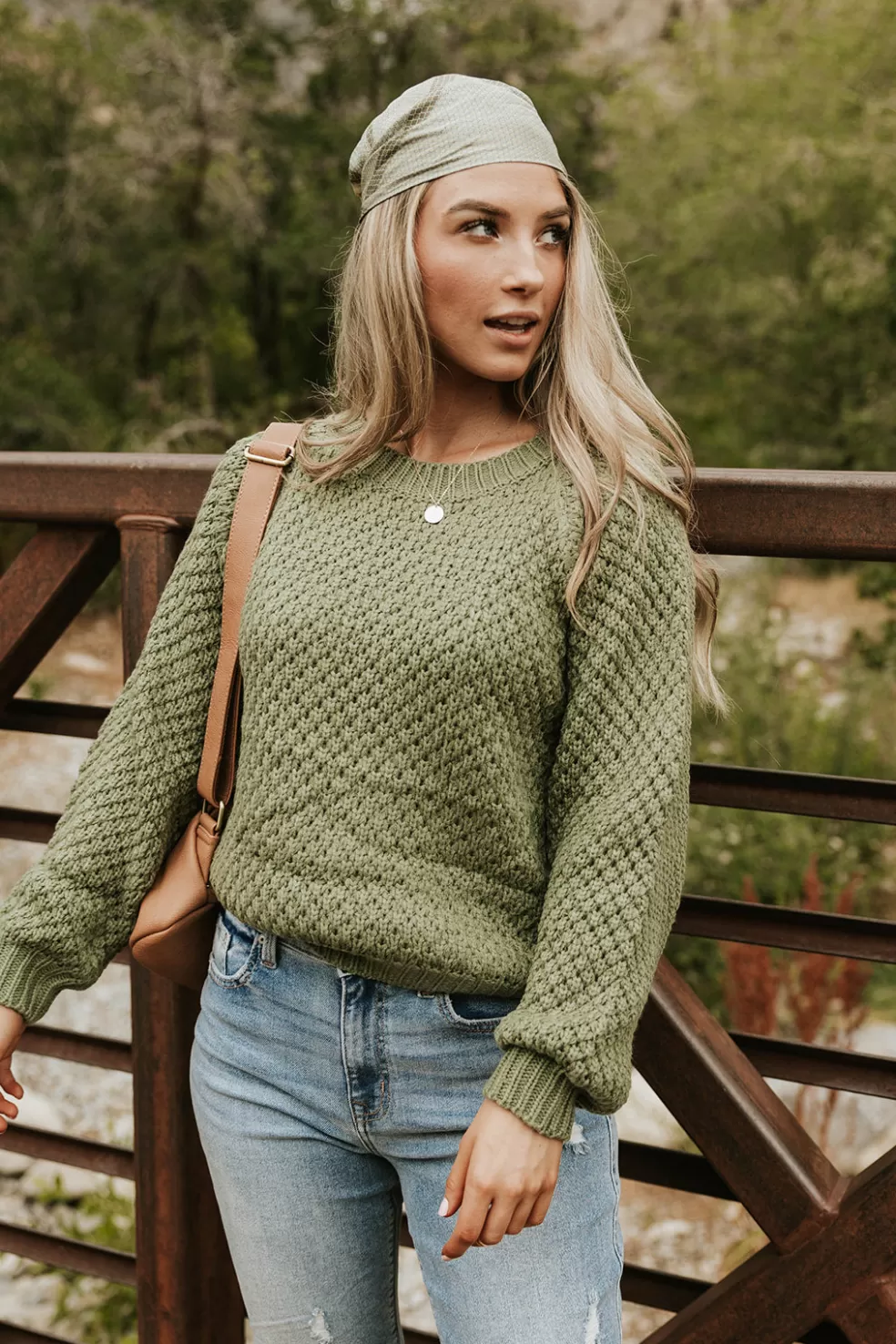 Long Sleeve | Luminere Centennial Sweater-Lt. Olive