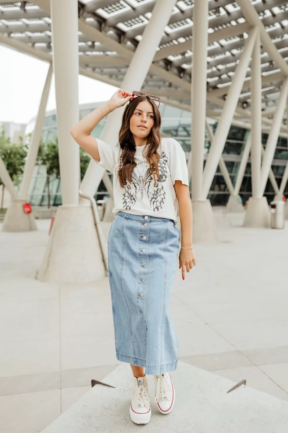 Skirts | Miou Muse Cheyenne Skirt-Denim