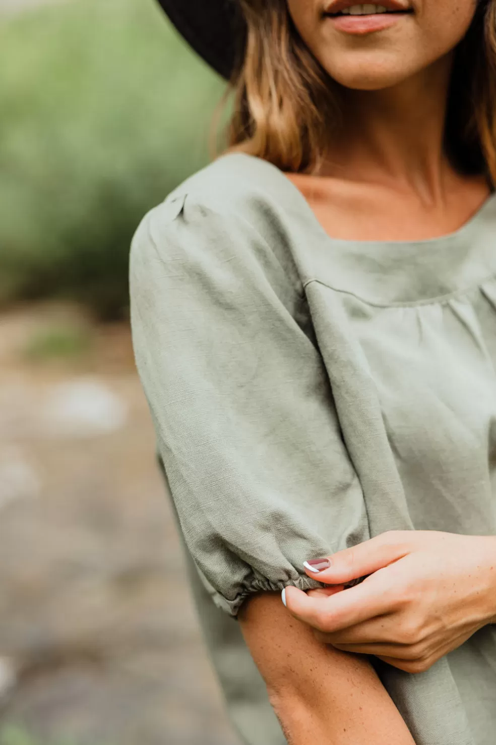 Tees | * Colby Top-Dusty Sage