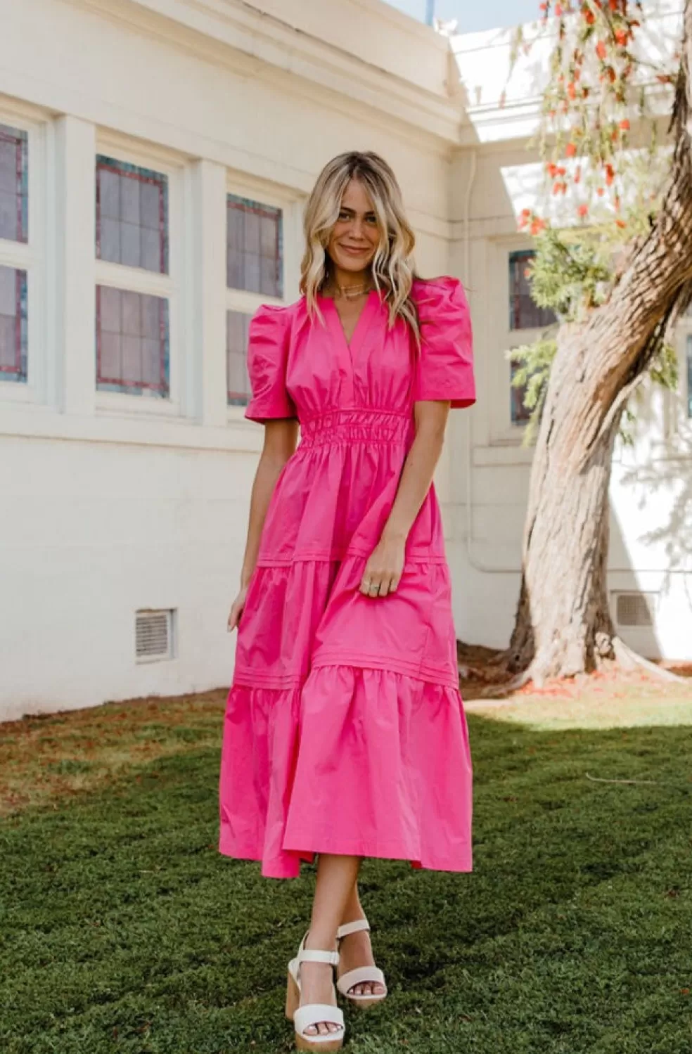 Knee-Length Dresses | Ces Femme Colette Dress-Pink