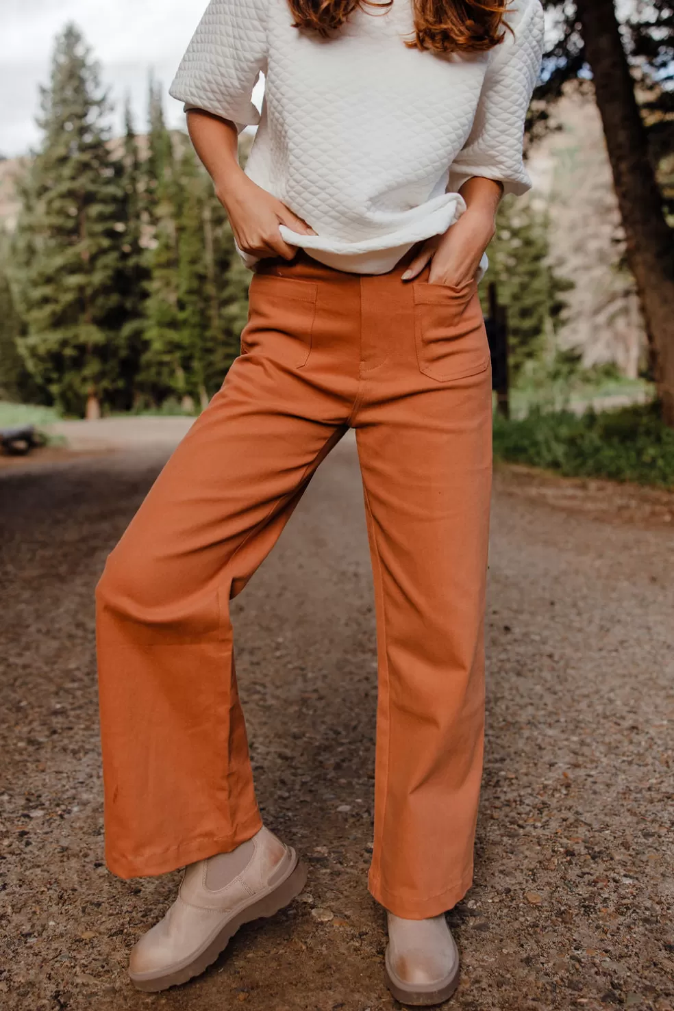 Pants | Tea N Rose Colten Pants-Caramel