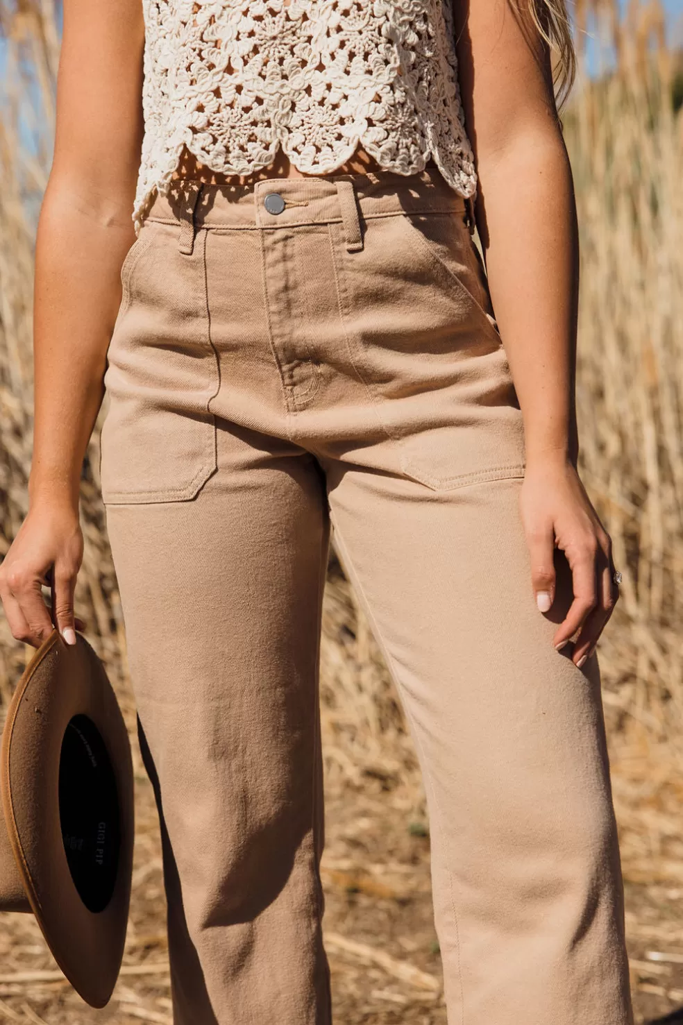 Pants | Just Panmaco Corina Pants-Khaki