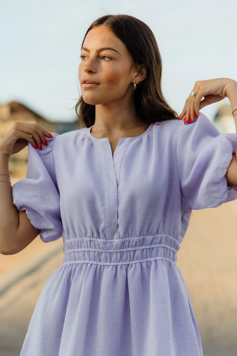 Knee-Length Dresses | * Eden Dress-Lilac