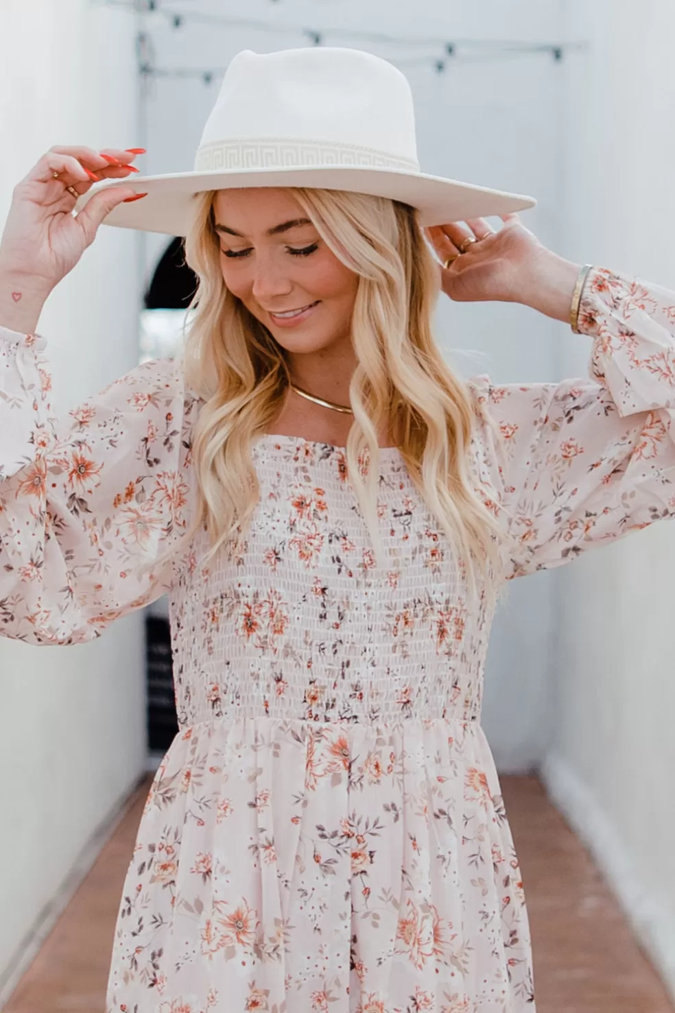 Maxi Dresses | * Francesca Dress-Blush Floral