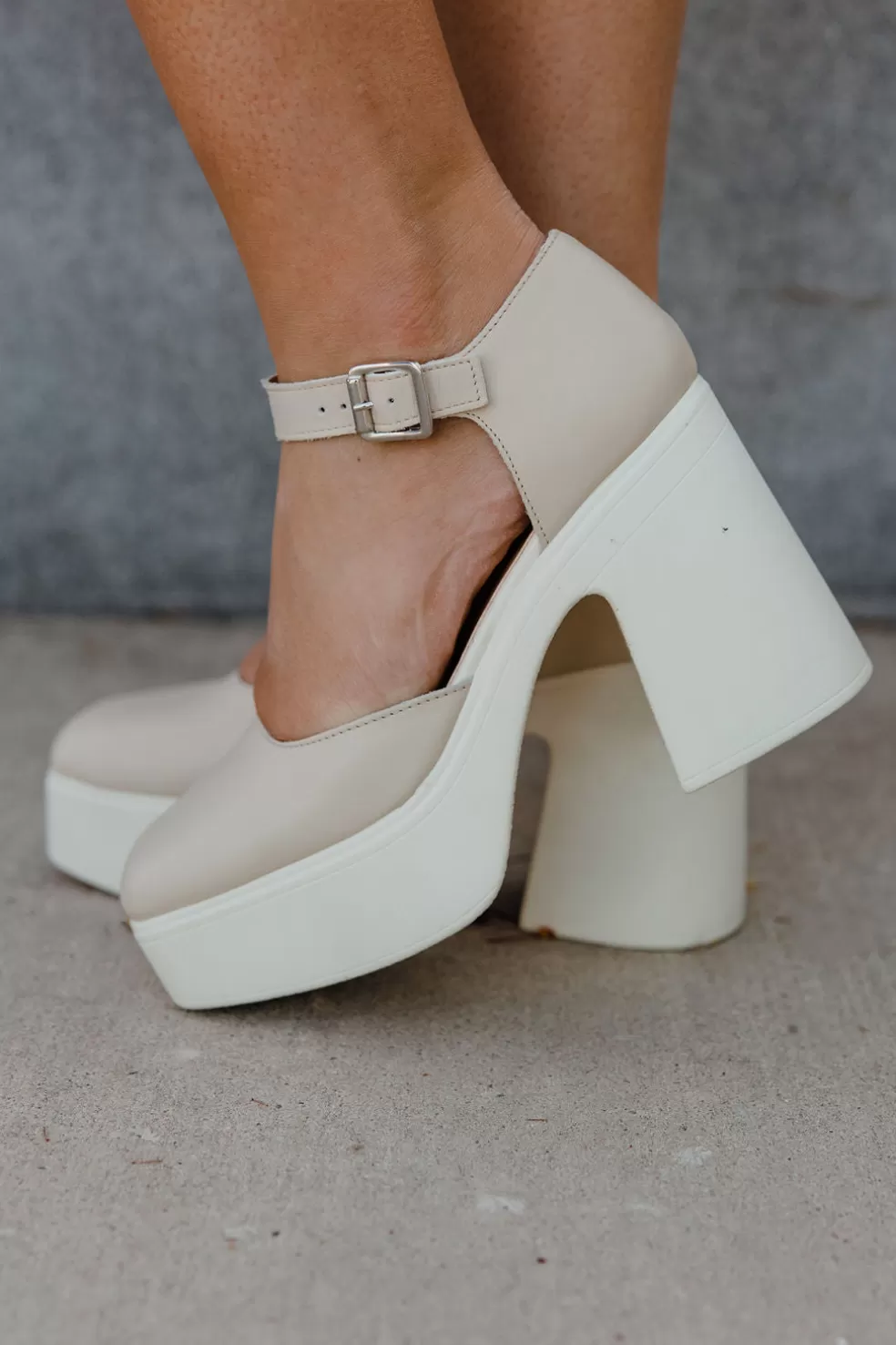 Heels | Free People Gwen Platform Mary Janes-Moonlight