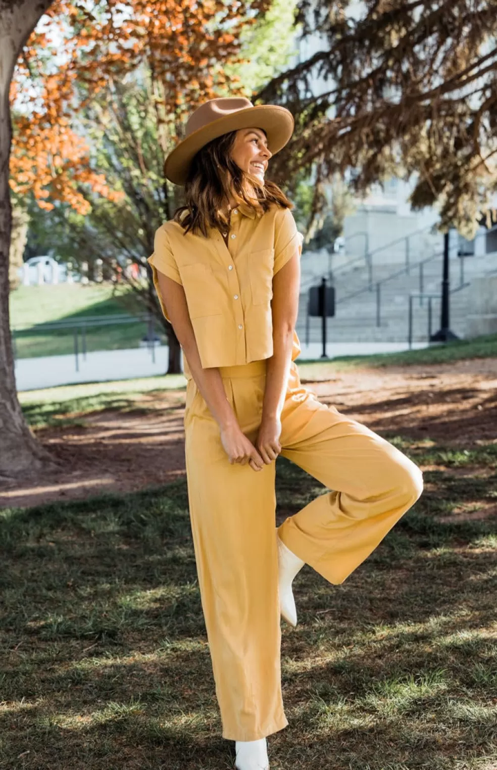 Pants | Trend Notes Hallie Top+Pant Set-Yellow