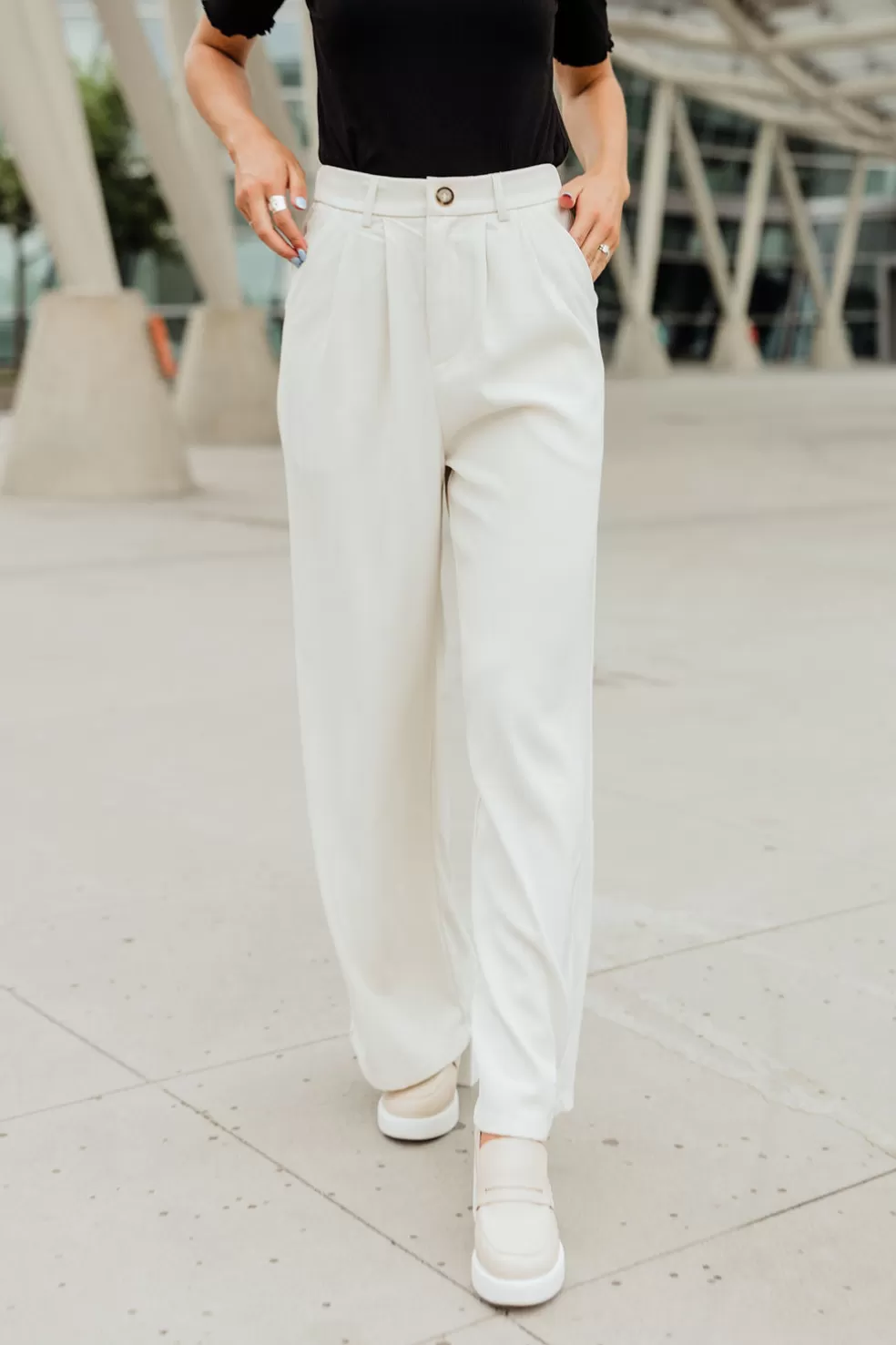 Pants | Aaron & Amber Helena Pants-Off White