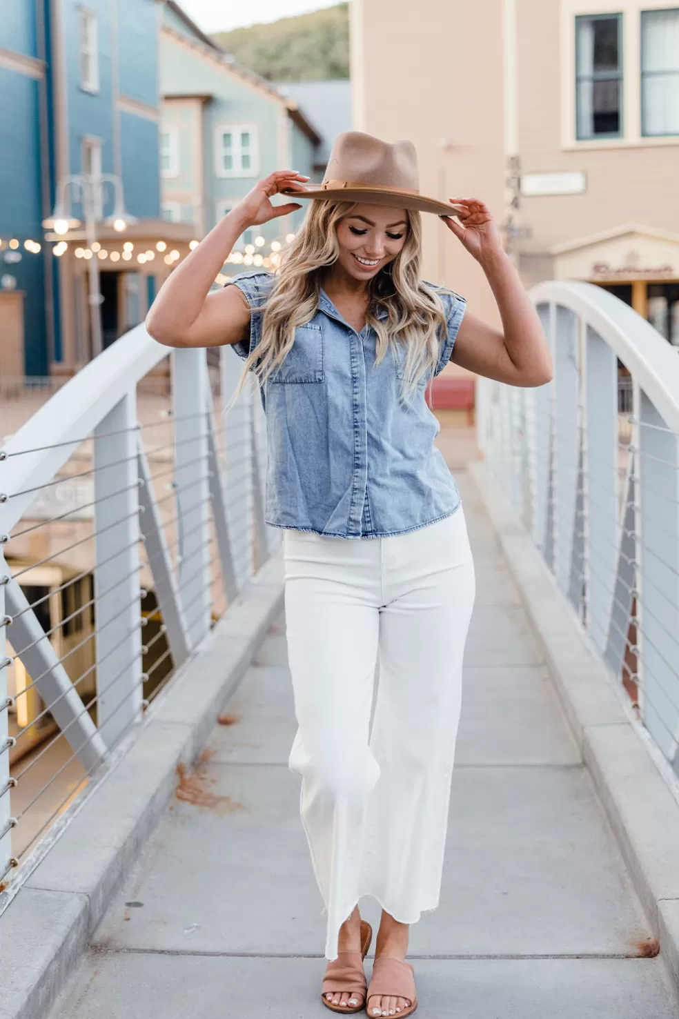 Tees | Annva USA Jolene Top-Light Blue