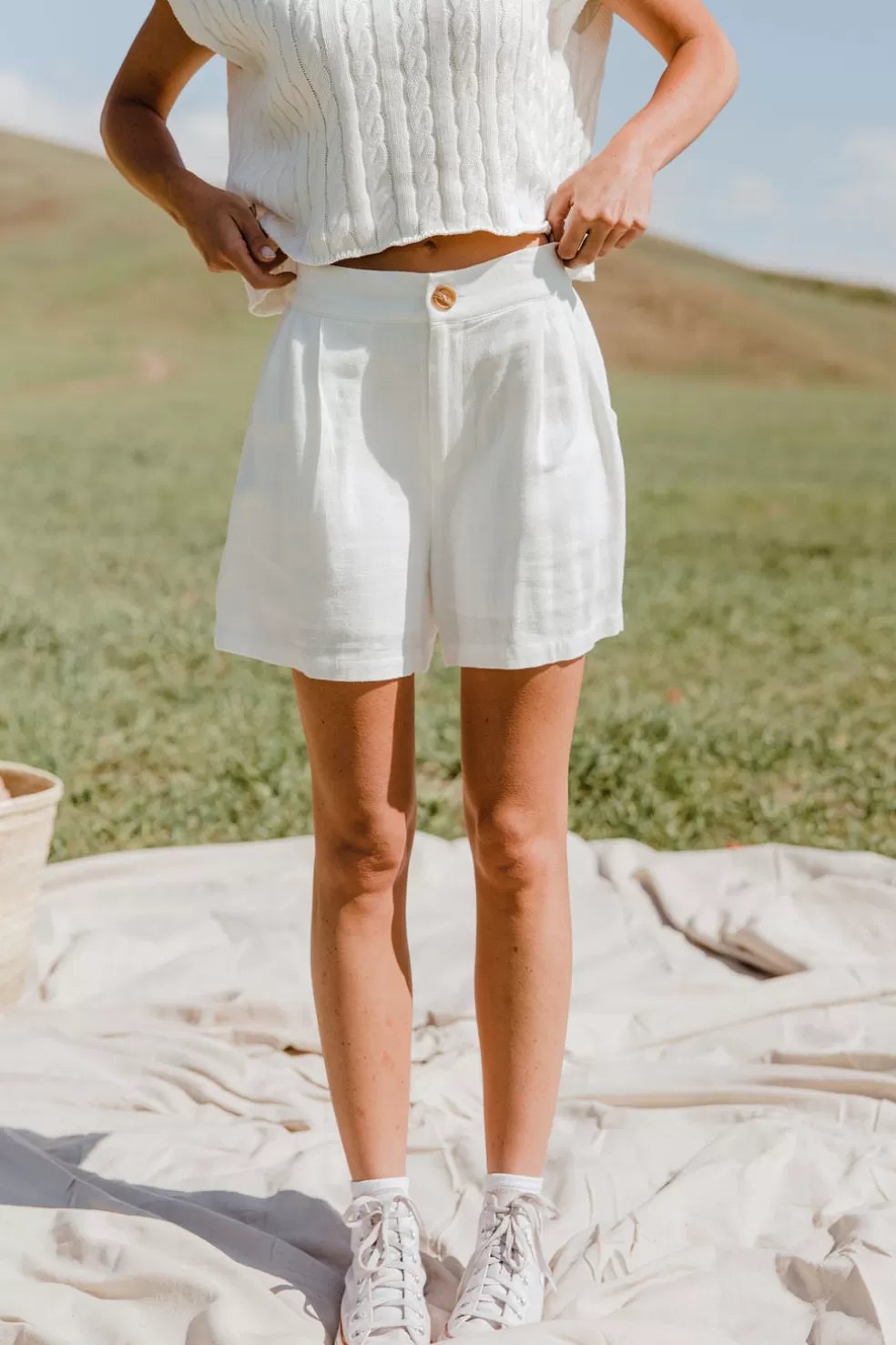 Shorts | calista Kelly Shorts-Off White