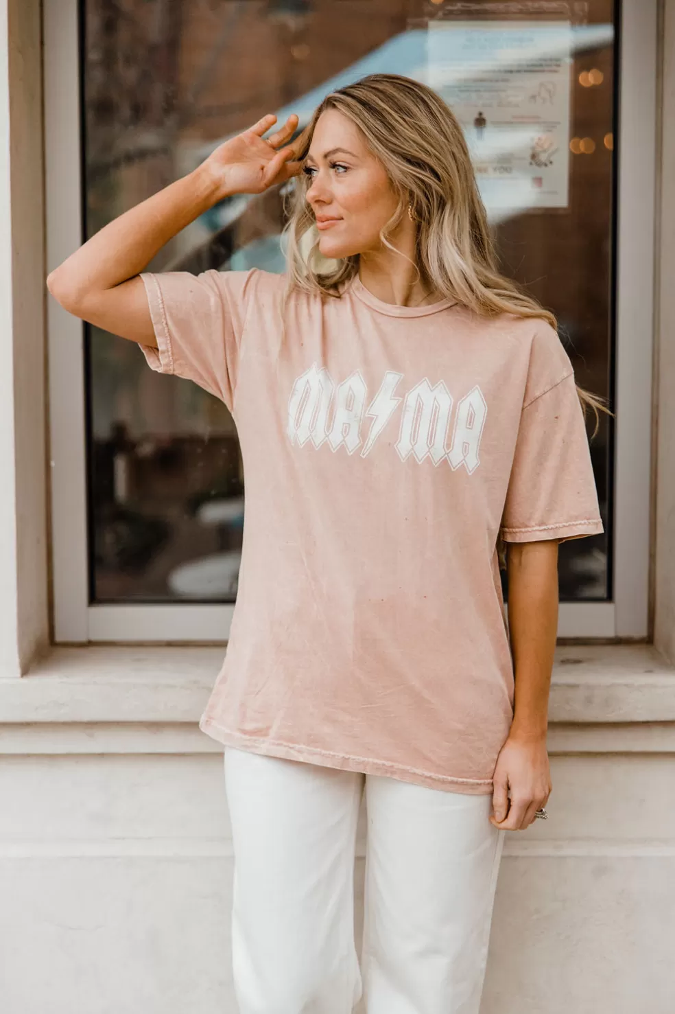 Tees | Oat Colletive Lightning Mama Tee-Soft Pink