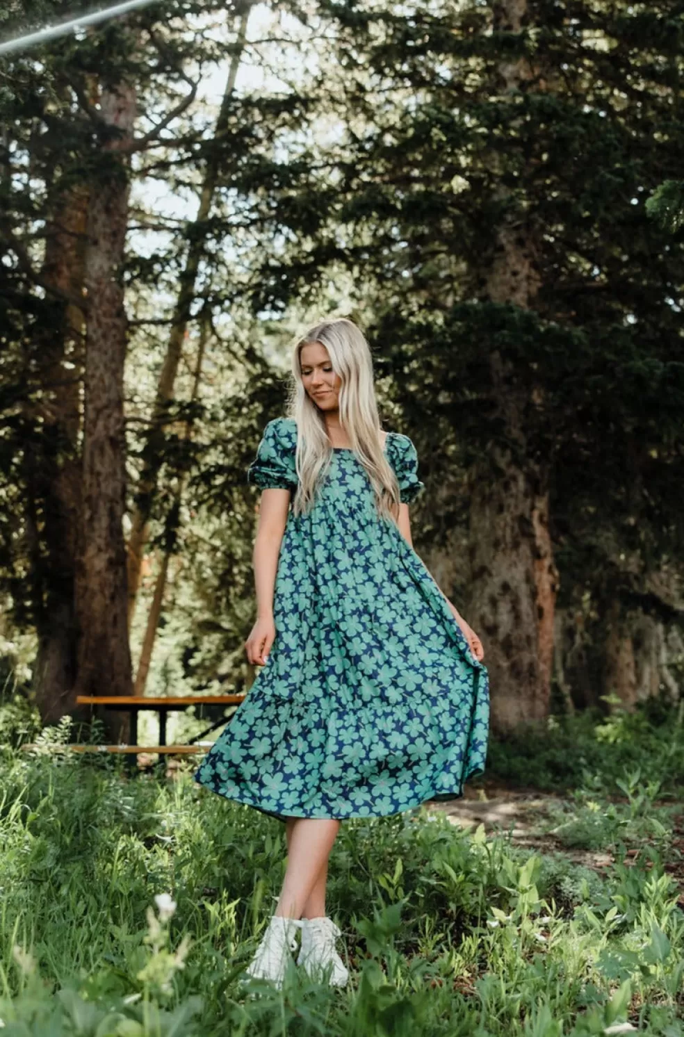 Midi Dresses | Polagram Lillie Dress-Dark Green