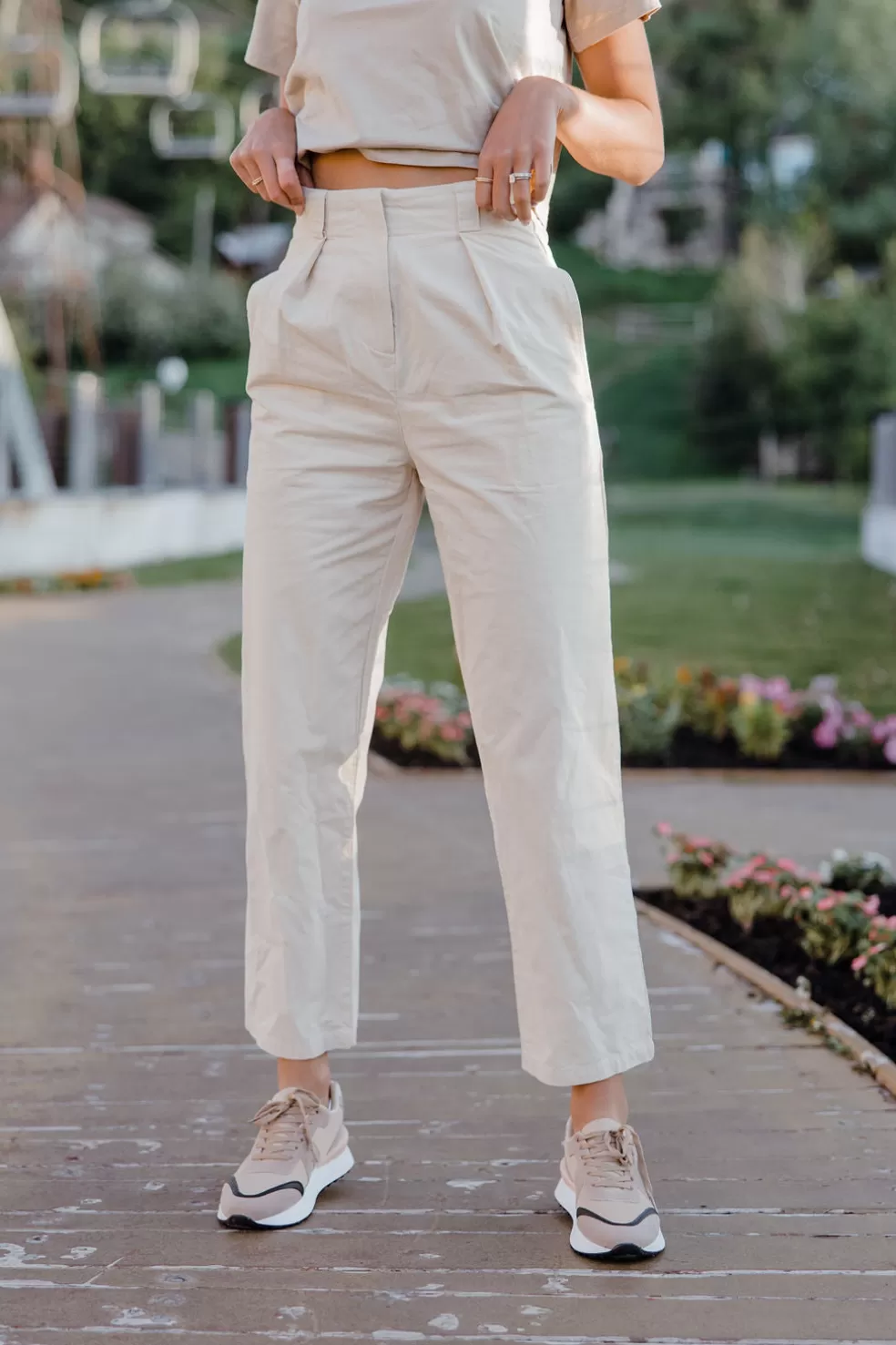 Pants | Miou Muse Logan Pants-Stone