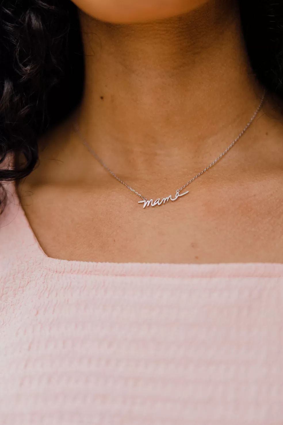 Necklaces | ILLORD Mama Chain Necklace-Silver