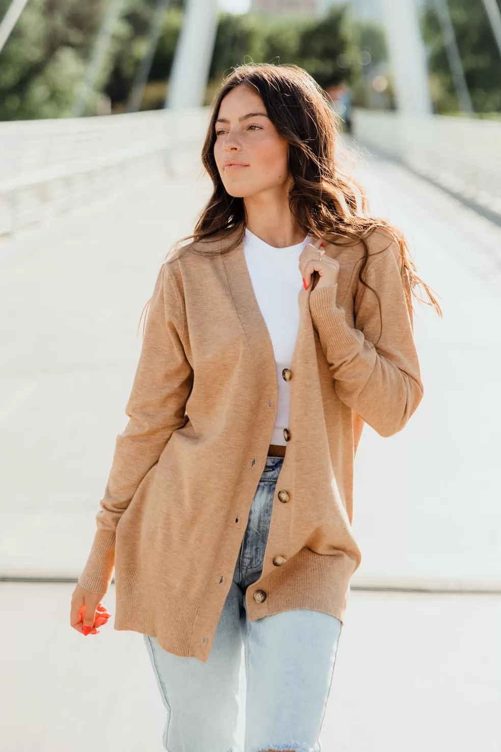 Sweaters | Tea N Rose Maven Cardigan-Almond Milk