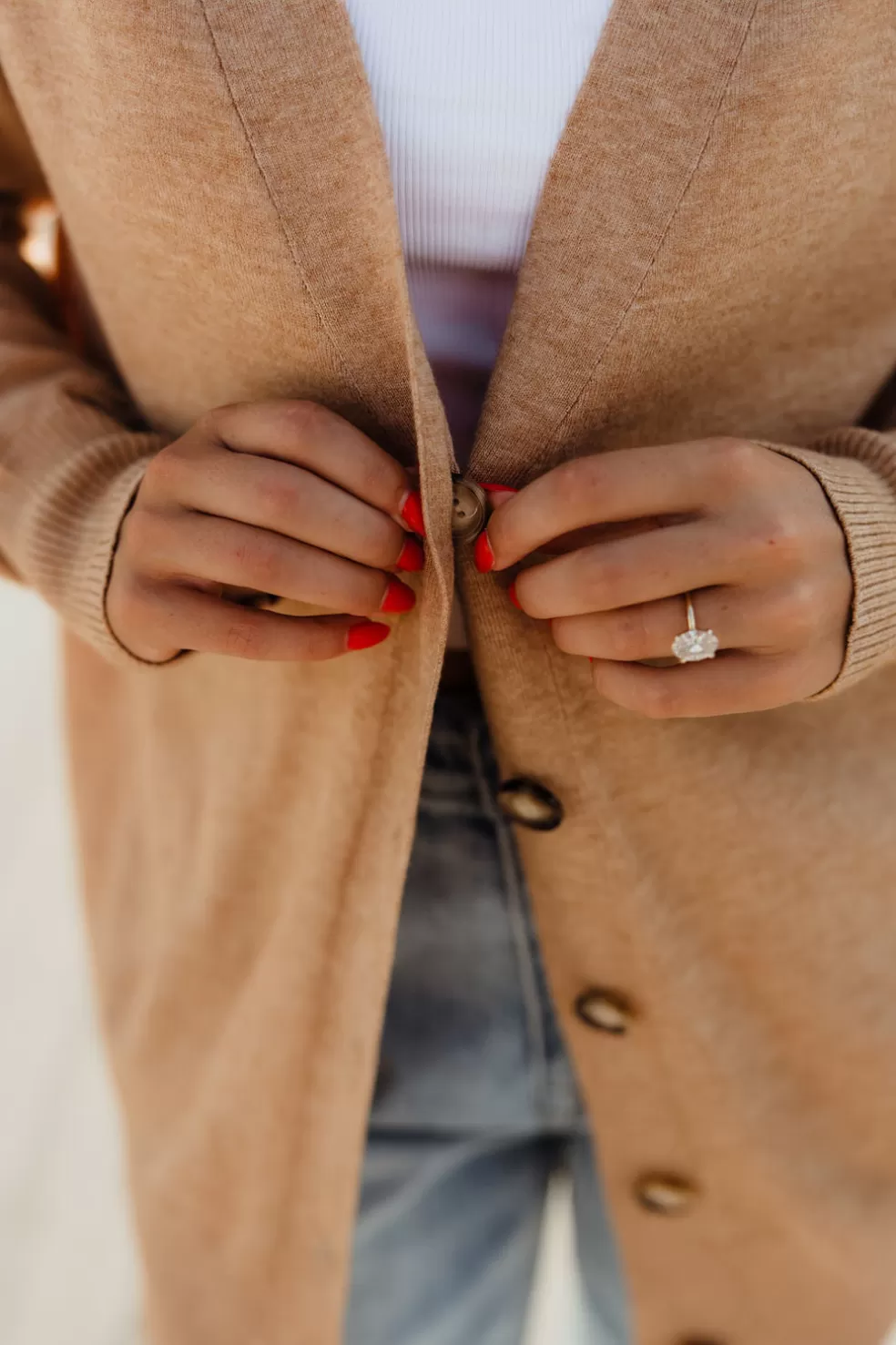 Sweaters | Tea N Rose Maven Cardigan-Almond Milk