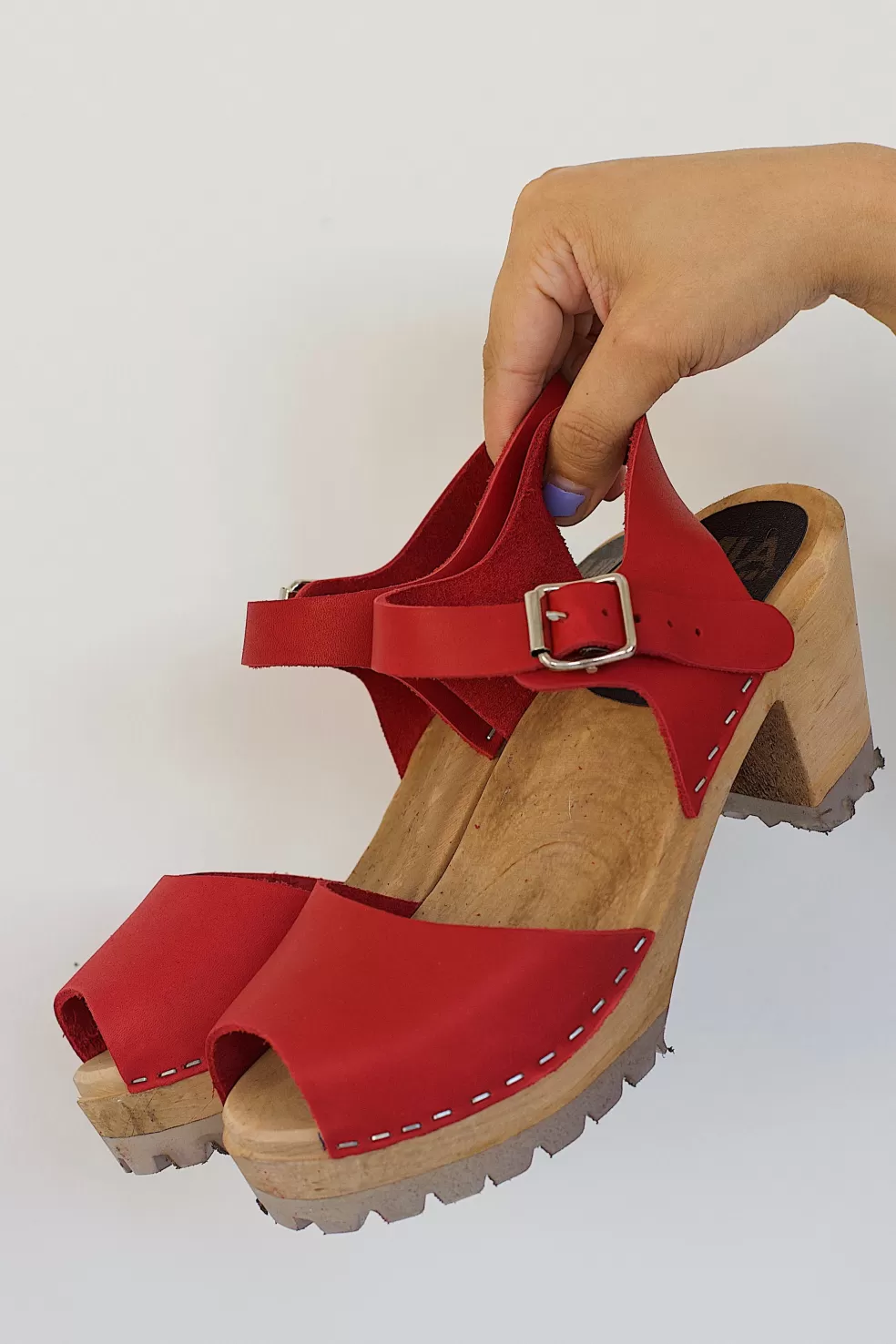 Heels | Mia Greta Clog- Red