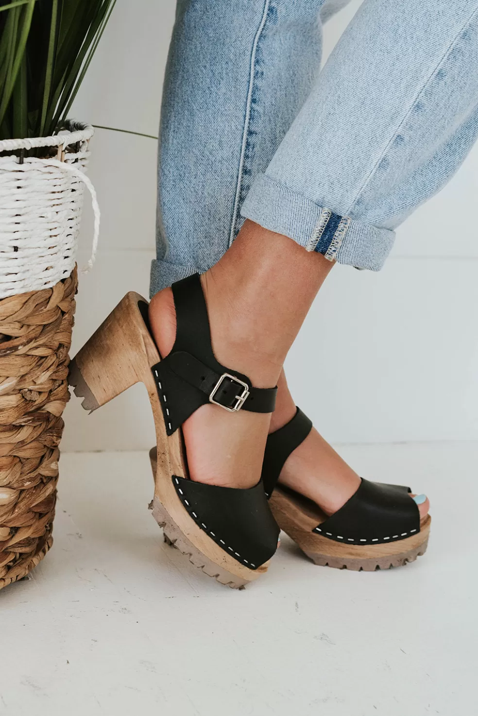 Heels | Mia Greta Clog-Black