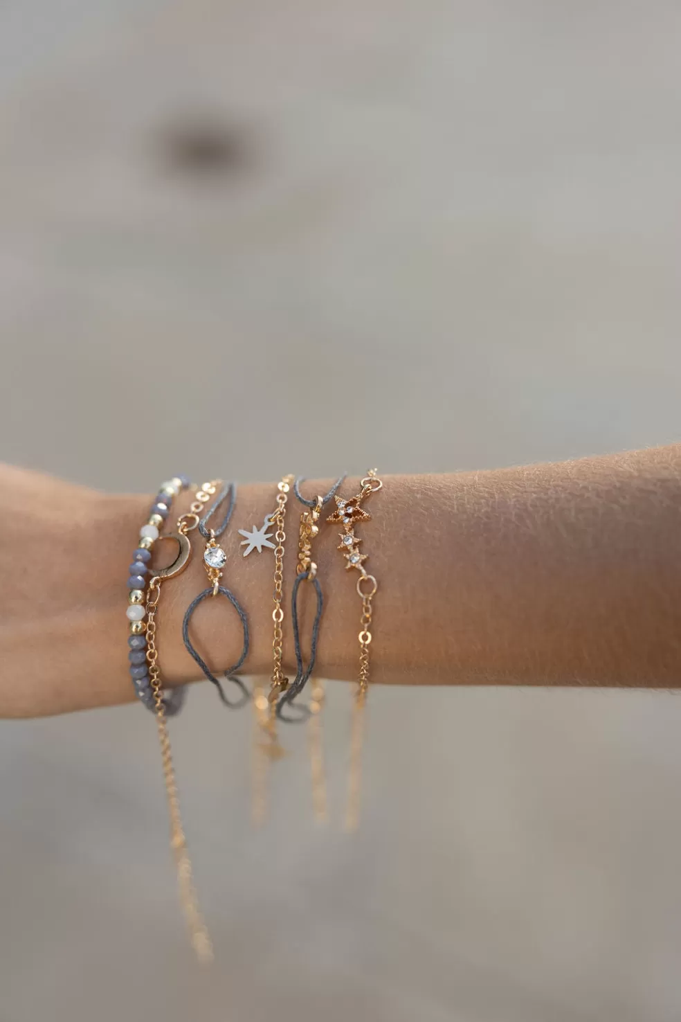 Bracelets | Ali Express Moons Bracelet Set-Dark Grey