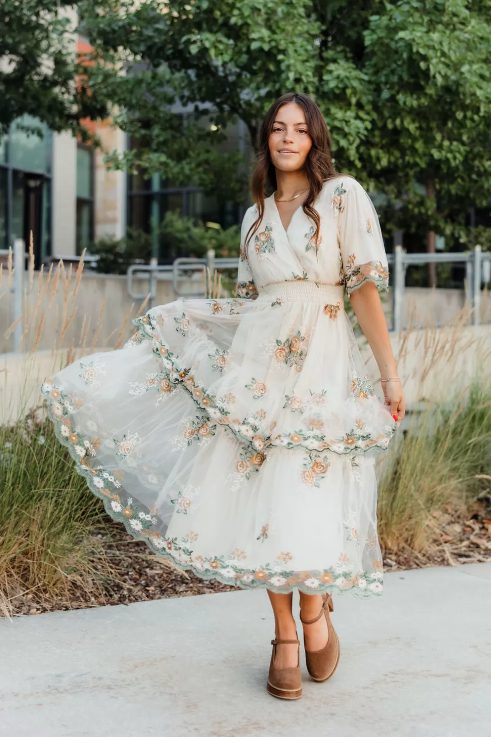 Midi Dresses | Tea N Rose Morgan Dress-Lt. Taupe