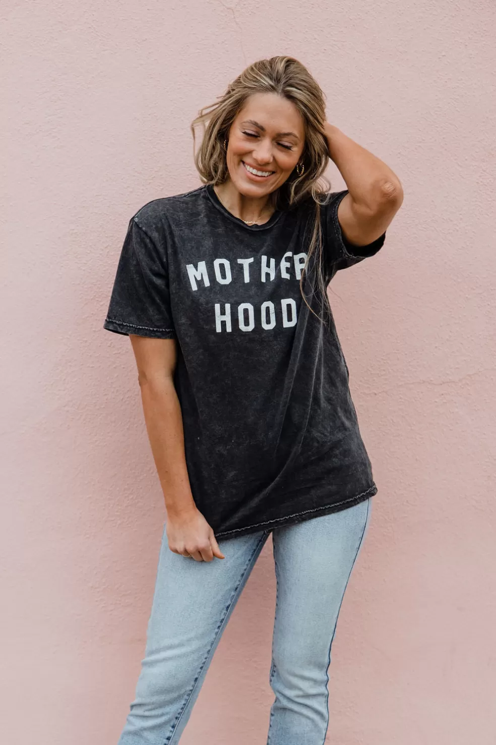 Tees | Oat Colletive Motherhood Tee-Mineral Black