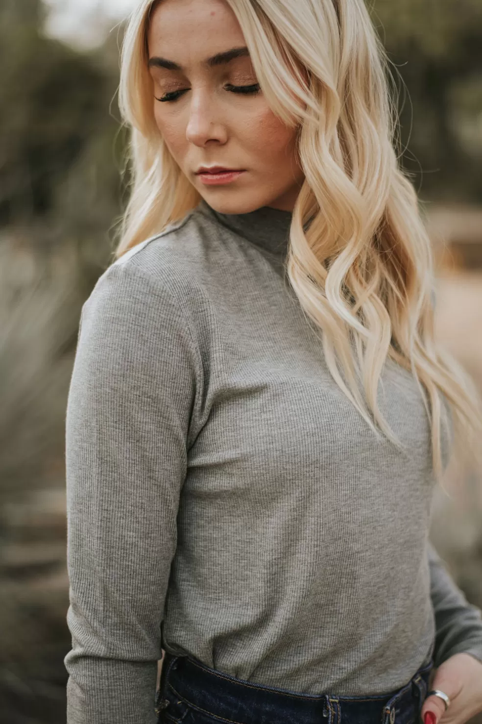 Long Sleeve | * Necessity Top-Grey