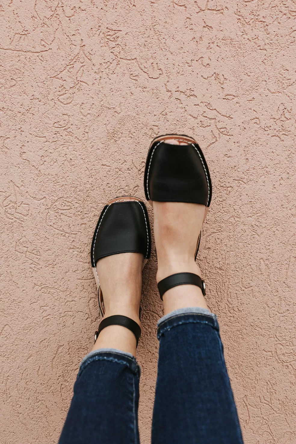 Flats | Pons Ankle Strap-Black