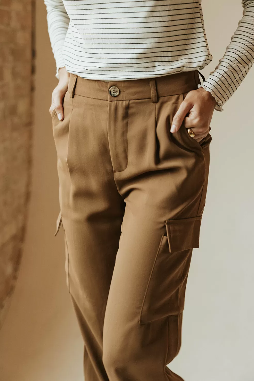 Pants | Mimosa Precious Cargo Joggers-Brown