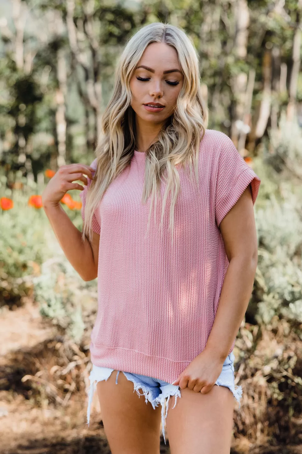 Tees | Tres Bien Relaxed Boone Top-Mauve