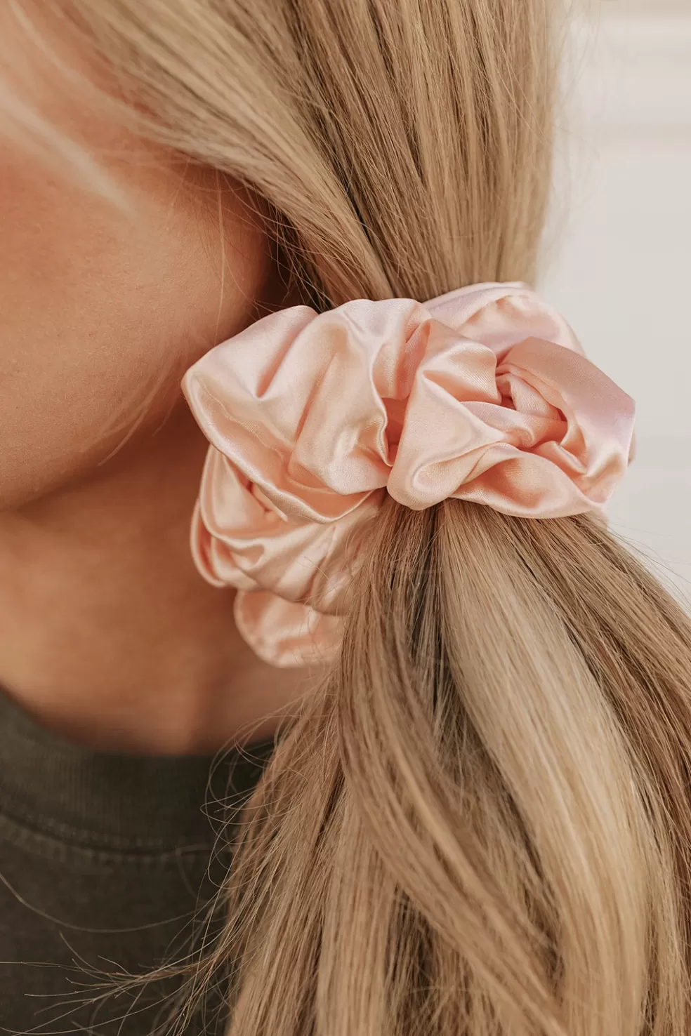 Scrunchies | Ali Express Satin Scrunchie-Baby Pink