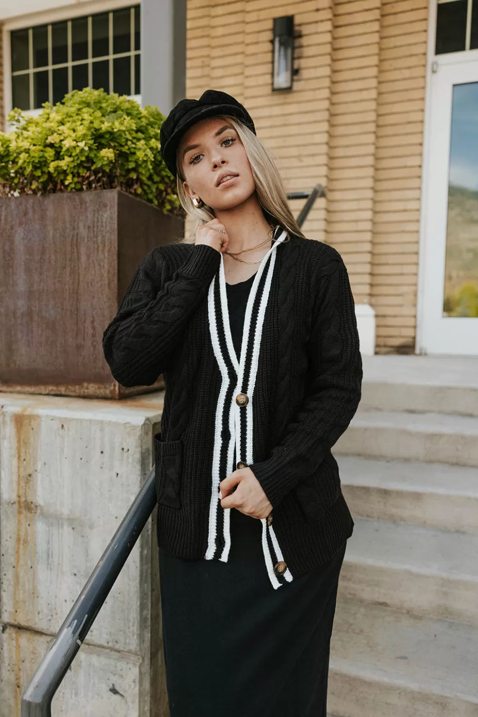 Cardigans | style melody Scottsdale Cardigan-Black