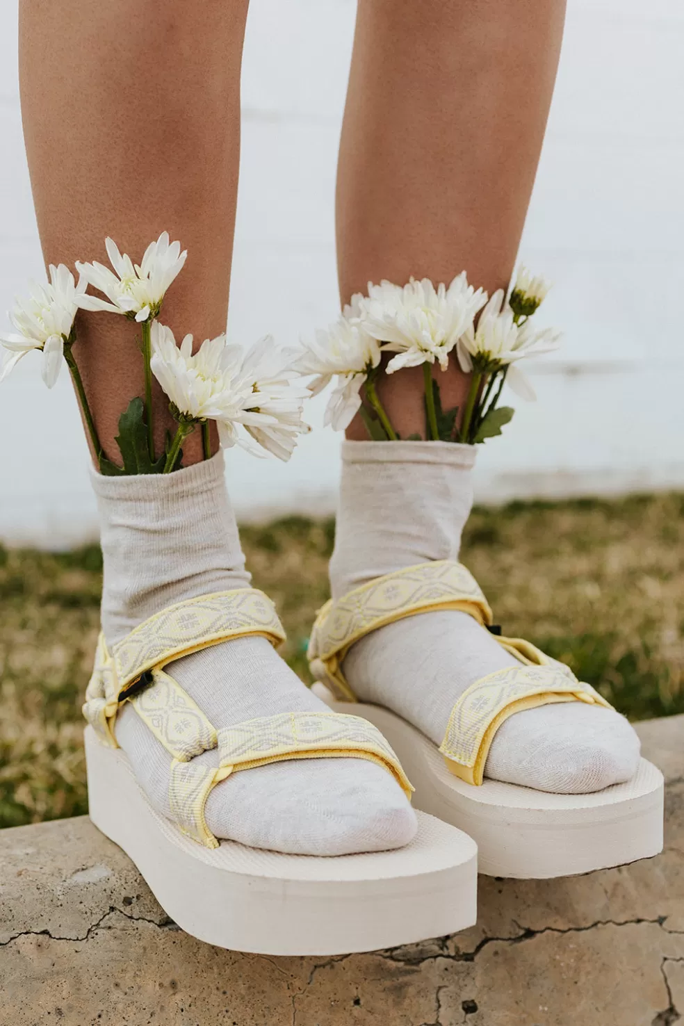 Sandals | TEVA Flatform Sandals-Silver Cloud Multi