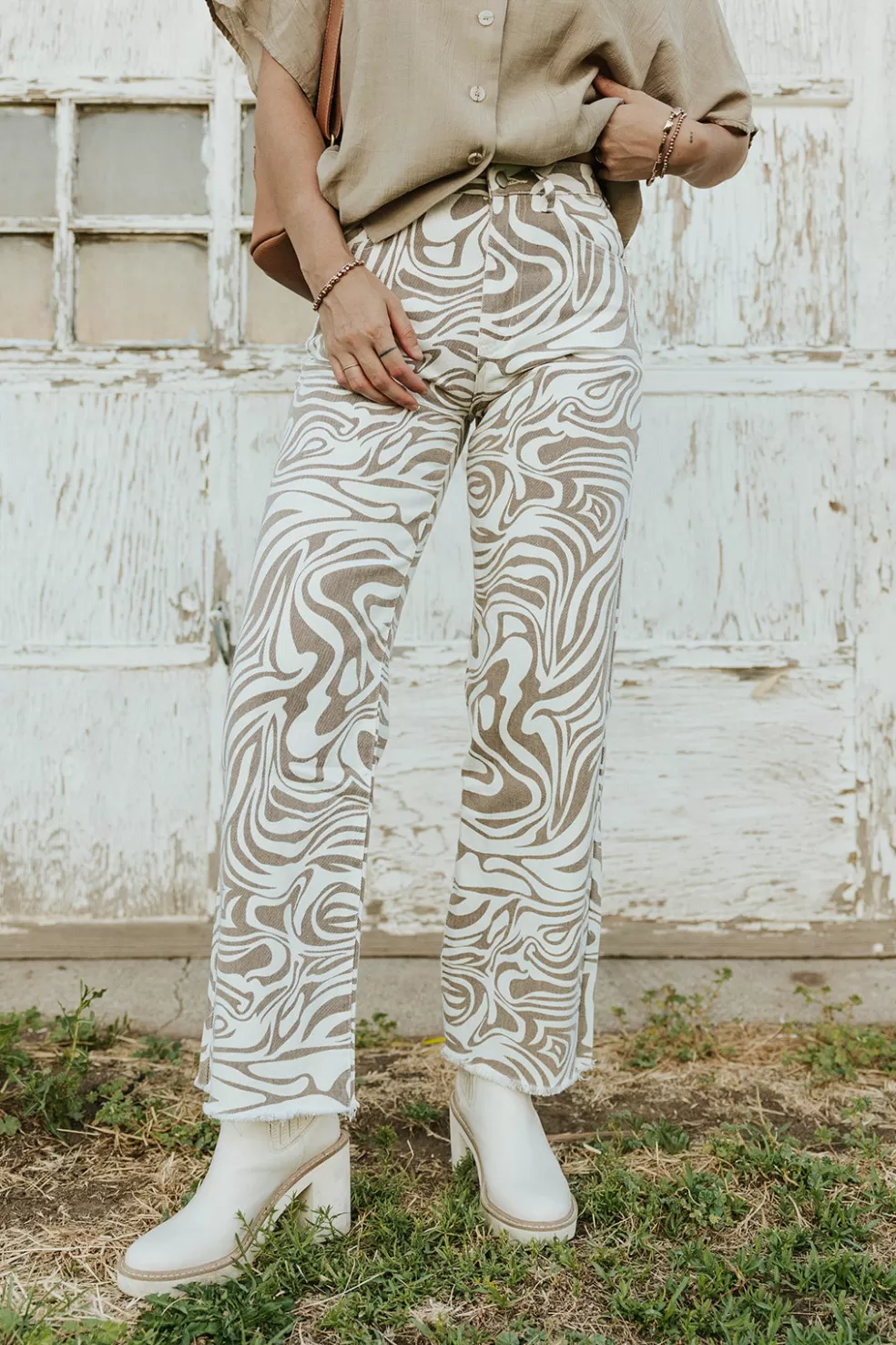 Pants | Polagram Time Capsule Pants-Taupe Multi