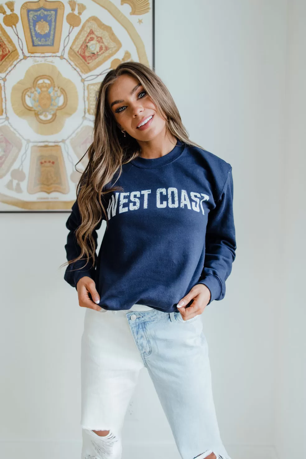 Long Sleeve | BENIE West Coast Sweatshirt-Navy