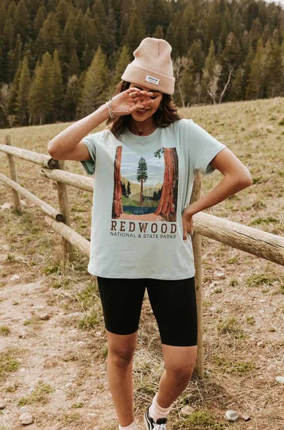 Tees | * Women's Redwood Tee-Seafoam